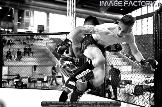 2022-05-07 Milano in the Cage 8 01381 Stefano Baumgaertner-Stefano Manna - MMA 72kg